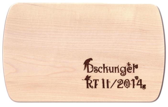 Frhstcksbrettchen Nr. 10030 mit eingebranntem Text  Gre ca.15 x 24 x 1 cm