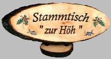 Stammtischschilder