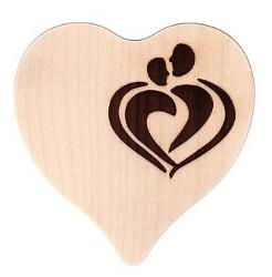 Holzherz 10550 mit Branding Liebesbankweg