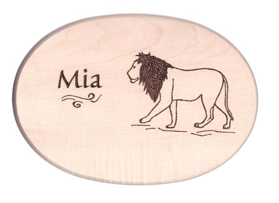 Frhstcksbrett mit Lwe