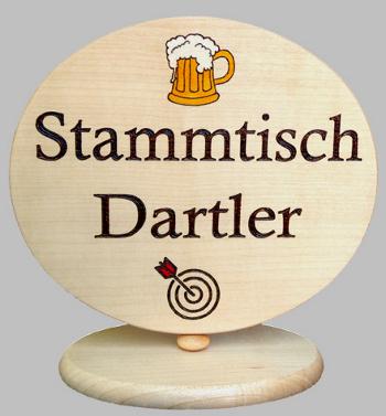 Stammtschschild Stammtisch Dartler