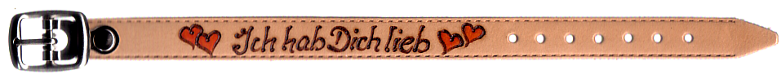 Lederarmband Ich hab Dich lieb